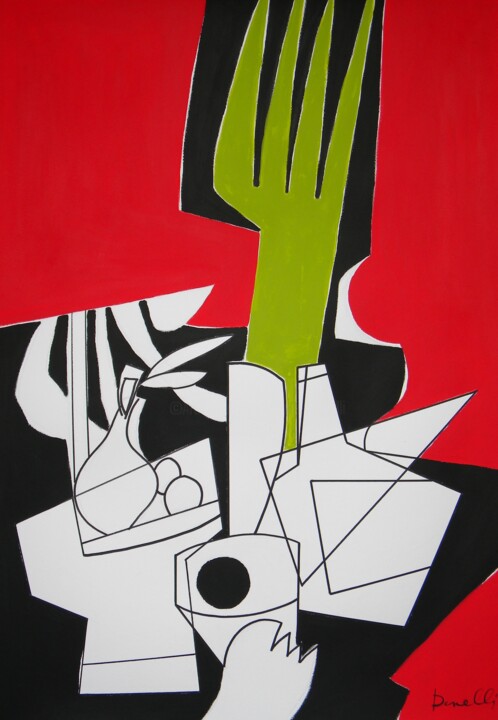 Malerei mit dem Titel "Komabe moyo" von Gabriele Donelli, Original-Kunstwerk, Acryl