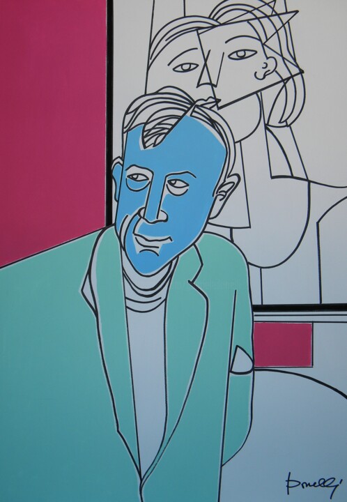 제목이 "Portrait of Georges…"인 미술작품 Gabriele Donelli로, 원작, 아크릴