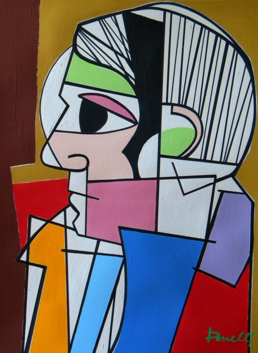 Peinture intitulée "Pablo Ruiz y Picasso" par Gabriele Donelli, Œuvre d'art originale, Acrylique