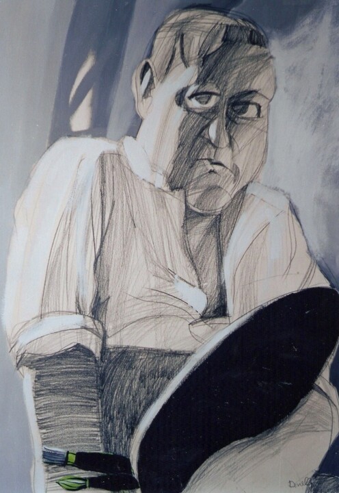 제목이 "Portrait de André D…"인 미술작품 Gabriele Donelli로, 원작, 연필