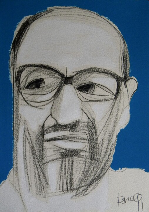 제목이 "Portrait de Umberto…"인 미술작품 Gabriele Donelli로, 원작, 연필