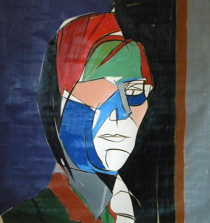 Pittura intitolato "Portrait of Andy Wa…" da Gabriele Donelli, Opera d'arte originale, Olio