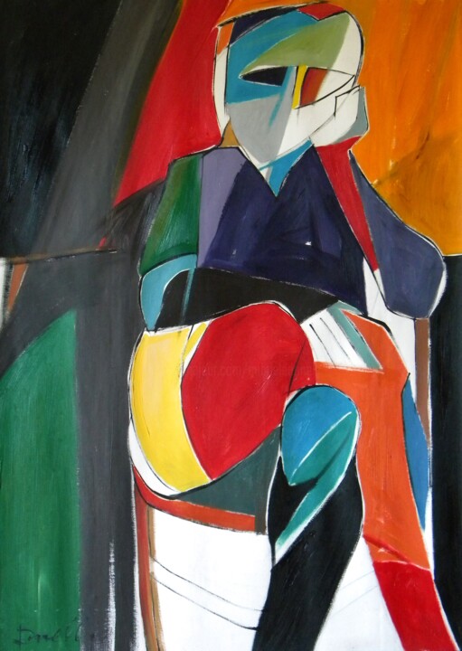 Pintura titulada "Autopotrét" por Gabriele Donelli, Obra de arte original, Oleo