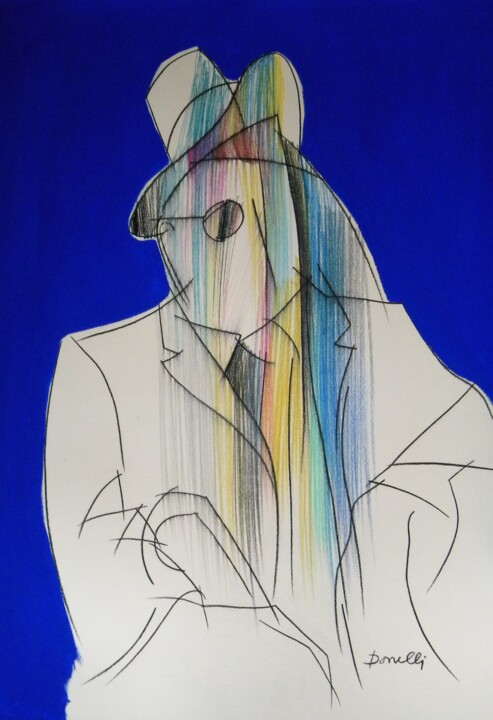 Pintura intitulada "Ata o James Joyce" por Gabriele Donelli, Obras de arte originais, Acrílico