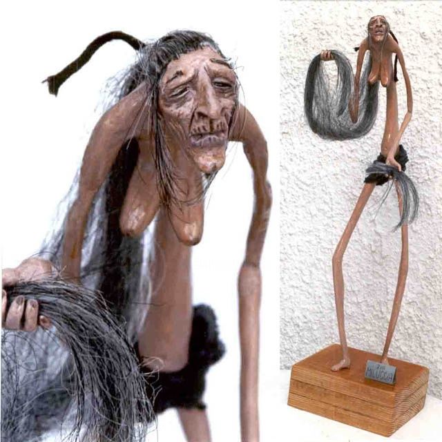 Sculpture titled "Zia Miluccia / Uncl…" by Gabriele Magrì, Original Artwork