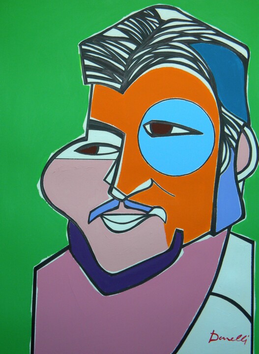 Malerei mit dem Titel "Ernesto Che Guevara" von Gabriele Donelli, Original-Kunstwerk, Acryl