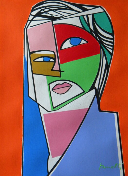 Painting titled "Emily" by Gabriele Donelli, Original Artwork, Acrylic