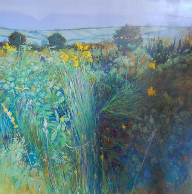 Painting titled "Campagna ciociara" by Gabriele Petrosino, Original Artwork, Oil