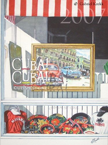 Painting titled "Cuba, Cuba" by Gabriel Krekk, Original Artwork