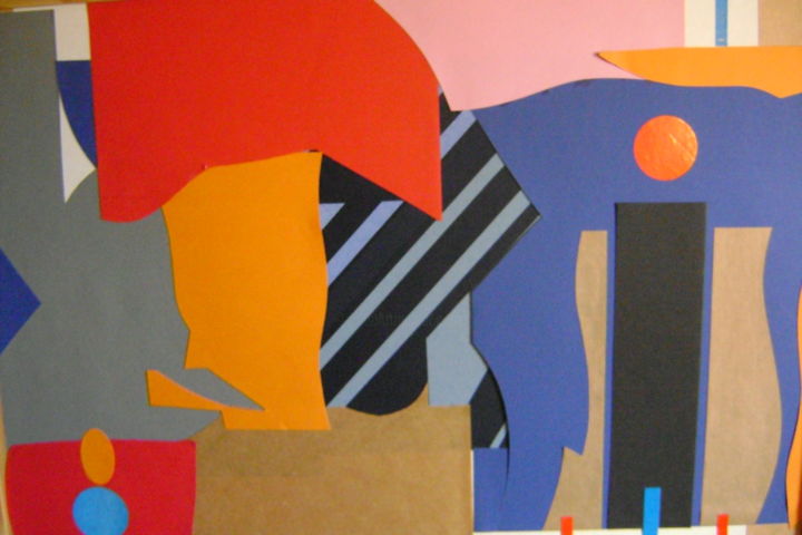 Peinture intitulée "dernier-collage.jpg" par Gabrielle Bischoff, Œuvre d'art originale,