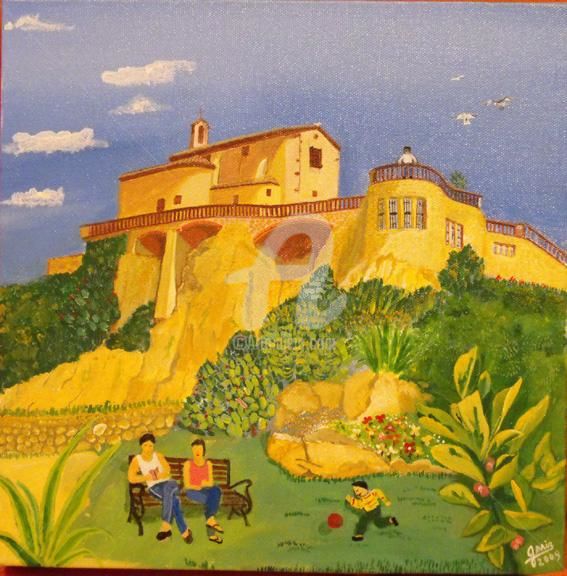 Painting titled "Sant Elm" by Gabriel Mir, Original Artwork, Oil