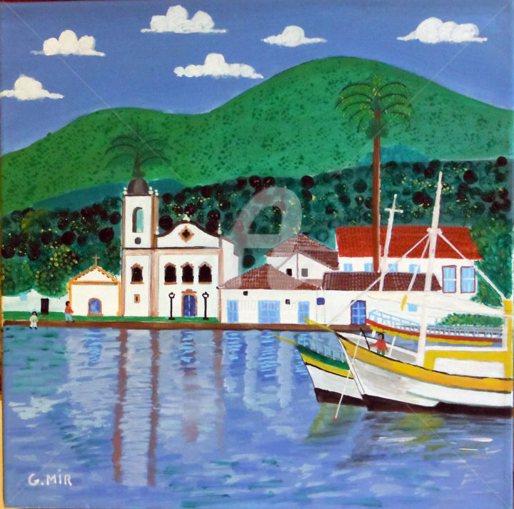 Painting titled "paraty.jpg" by Gabriel Mir, Original Artwork, Acrylic