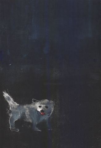 Tekening getiteld "perro" door Gabriel Rico, Origineel Kunstwerk