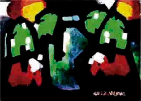 Pintura intitulada "Jadeite leaves and…" por Gabriel Vuljevas, Obras de arte originais, Óleo
