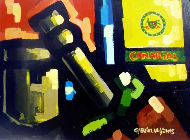 Pintura titulada "Yerba Canarias" por Gabriel Vuljevas, Obra de arte original, Oleo