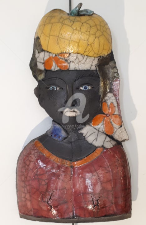 雕塑 标题为“Travel Companion -…” 由Gaby Pühmeyer, 原创艺术品, 陶瓷