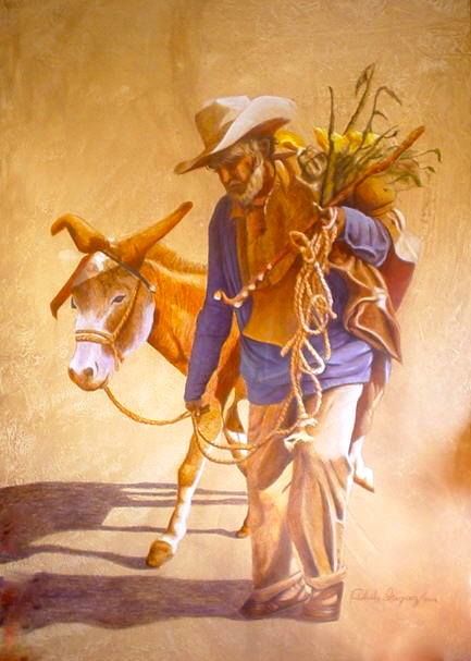 Pintura titulada "Bordoneando" por Gabriela Iñiguez Snyder, Obra de arte original, Otro