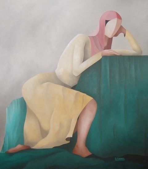 Pintura titulada "Te Sueño" por Maria Gabriela Sudiro, Obra de arte original