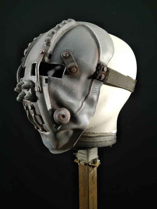 Γλυπτική με τίτλο "Killer Mask" από Igor Gadreaud (Gad the Brand), Αυθεντικά έργα τέχνης, Πλαστική ύλη