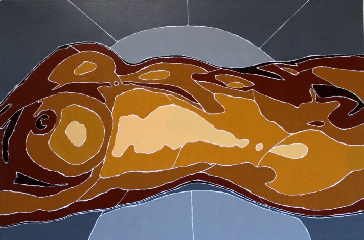 Malerei mit dem Titel "Sunny" von Gael-Dwight, Original-Kunstwerk, Acryl