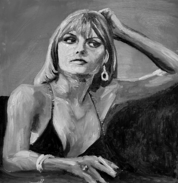 Картина под названием "Michelle Pfeiffer" - Gaël Gao, Подлинное произведение искусства, Масло