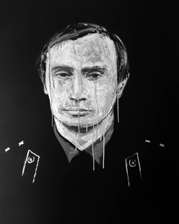 Peinture intitulée "Vladimir" par Gaël Gao, Œuvre d'art originale, Huile