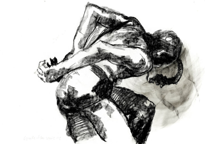 Drawing titled "Etude 5 DANZ.jpg" by Gaele Flao, Original Artwork