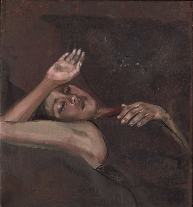 Pittura intitolato "SIESTE 1" da Gaele Flao, Opera d'arte originale, Olio