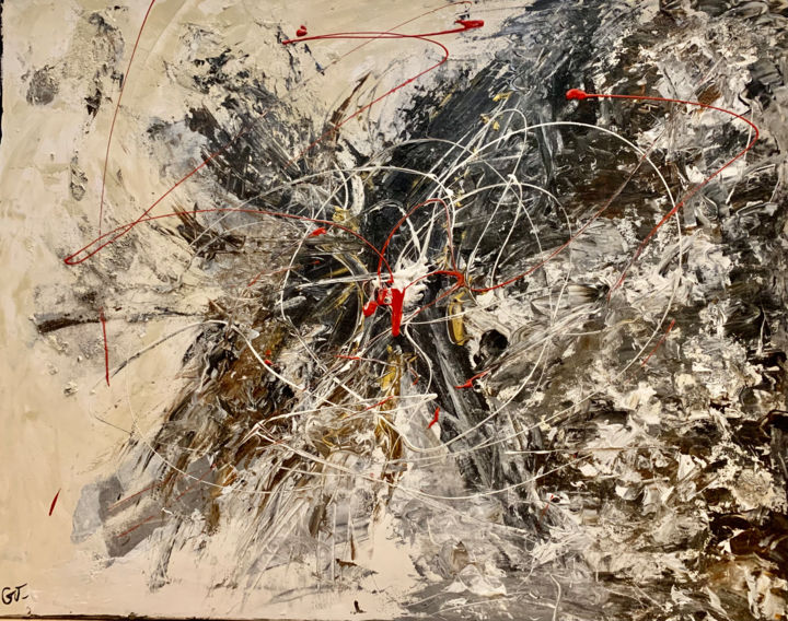 Peinture intitulée "N7" par Gaël Ji, Œuvre d'art originale, Acrylique