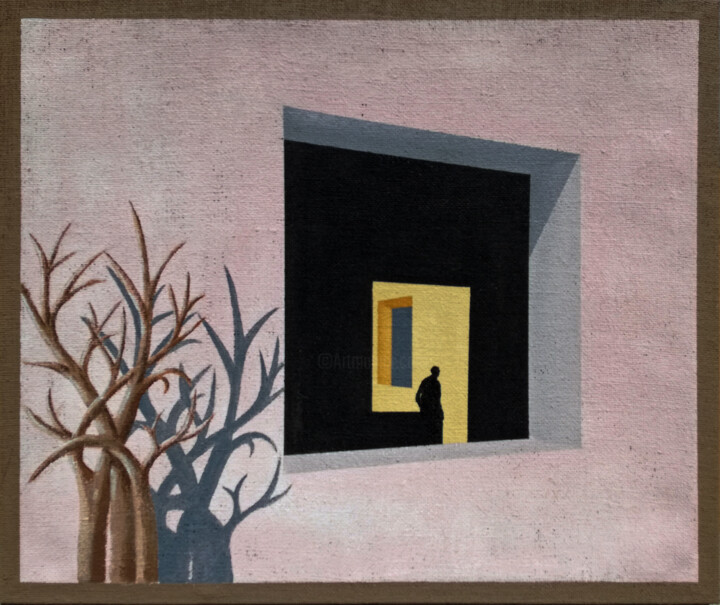Картина под названием "indoor" - Gaetano Ligrani (Gali), Подлинное произведение искусства, Акрил