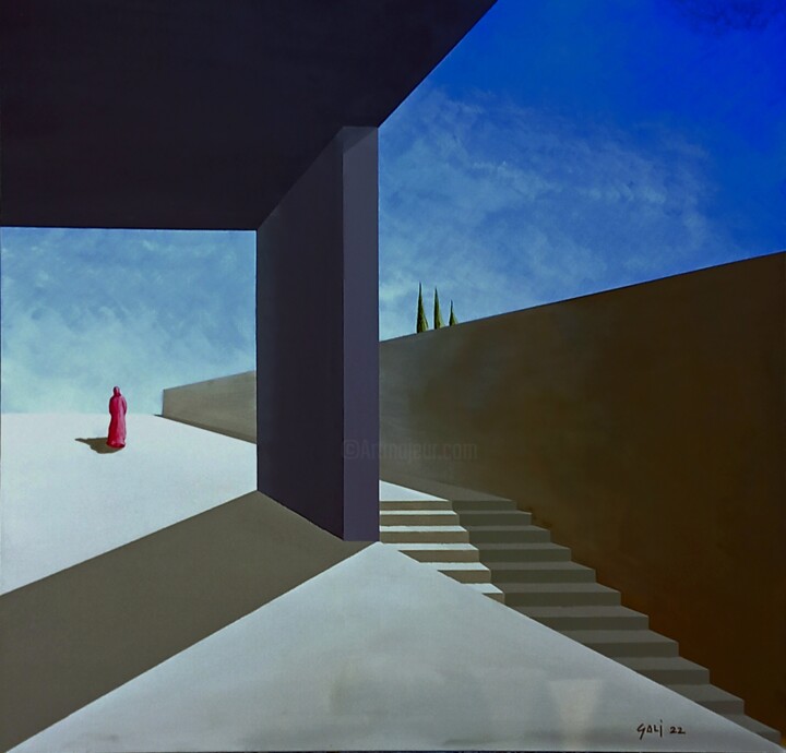 Painting titled "Underground" by Gaetano Ligrani (Gali), Original Artwork, Acrylic