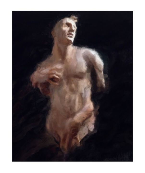 Digital Arts titled "White Slave" by Gagged Batman, Original Artwork, Digital Painting