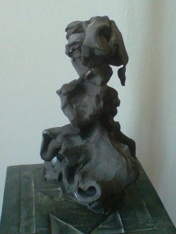 Skulptur mit dem Titel "МОЦАРТ" von Giorika, Original-Kunstwerk, Keramik