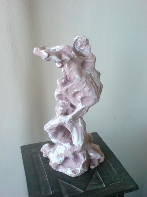 Скульптура под названием "РУСАЛКА С МЛАДЕНЦЕМ!" - Giorika, Подлинное произведение искусства, Керамика