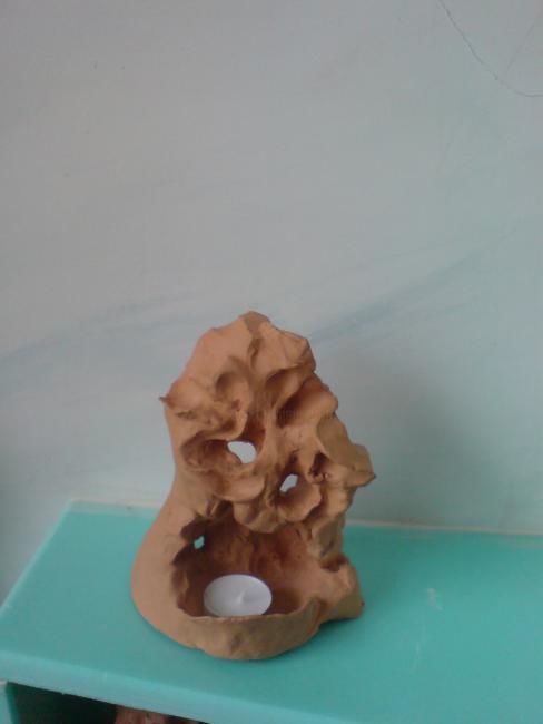 Sculpture titled "ПЕВЕЦ (SINGER)" by Giorika, Original Artwork, Ceramics