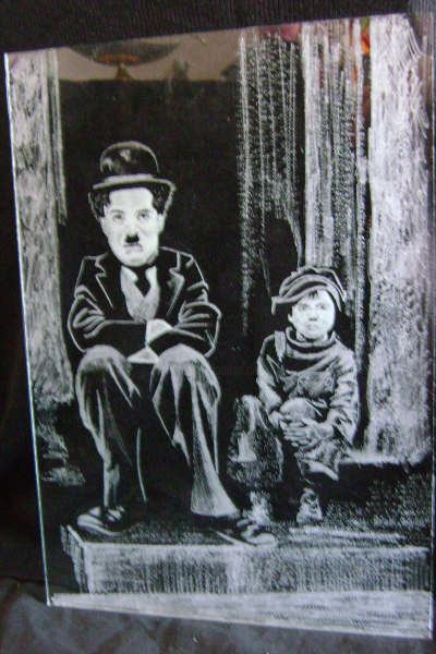 Peinture intitulée "Charlie Chaplin  da…" par Gagui74, Œuvre d'art originale