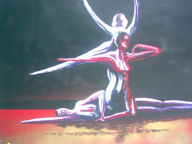 Malarstwo zatytułowany „Ballet Preljolacj” autorstwa Jean-Louis Gaillard, Oryginalna praca, Olej