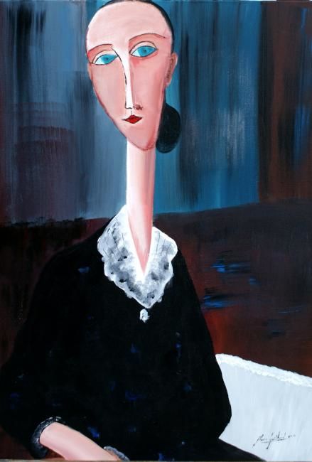 Pintura titulada "Agnès" por Jean-Louis Gaillard, Obra de arte original, Acrílico Montado en Bastidor de camilla de madera