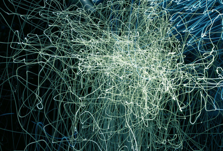 Photographie intitulée "The lights in the n…" par Gai Yu, Œuvre d'art originale, Photographie numérique