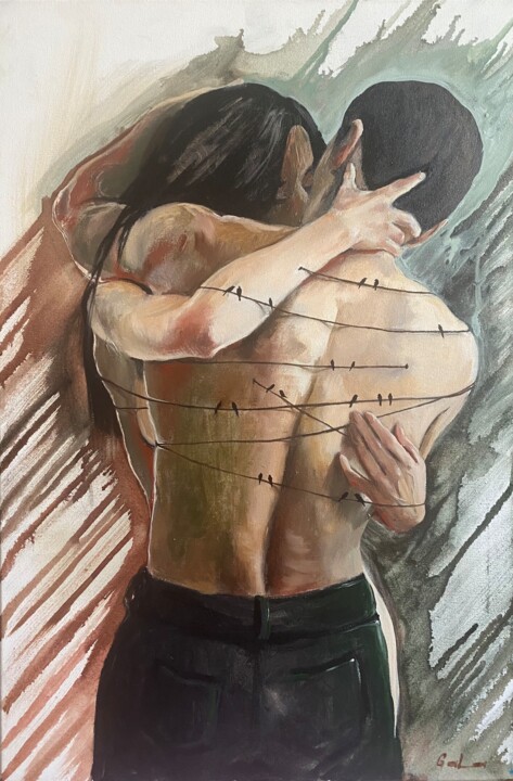 Картина под названием "«Выше границ»" - Galá, Подлинное произведение искусства, Масло