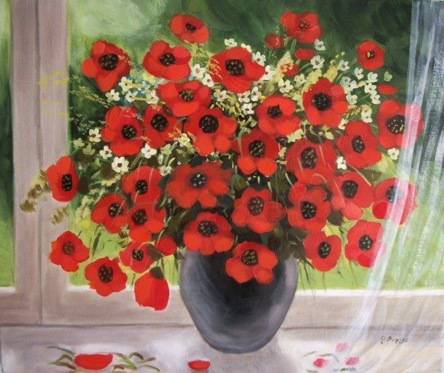 Red Poppies Painting By Gala Bogiel Artmajeur Red Poppies Painting By Gala Bogiel Artmajeur