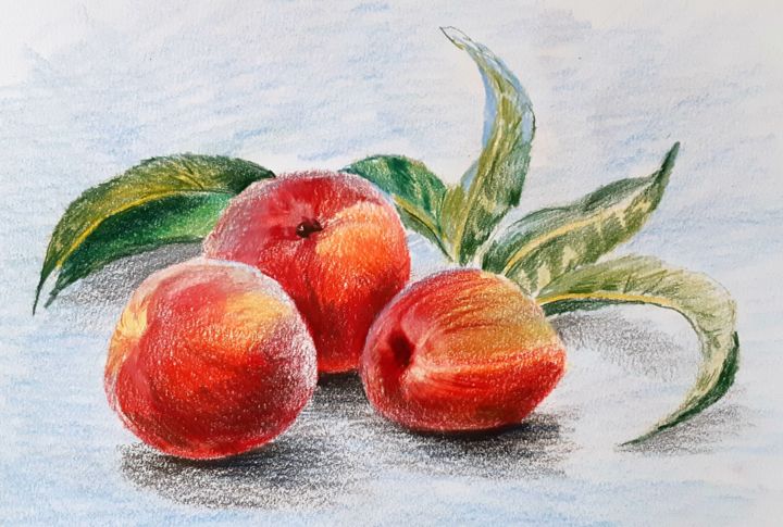 Dibujo titulada "fin.jpg" por Galina Sviriaeva, Obra de arte original, Lápiz