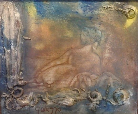 Peinture intitulée "Alba Boreale 20f.jpg" par Galazzo, Œuvre d'art originale,