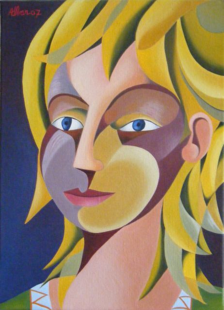 Картина под названием "femme" - Alban Maurier, Подлинное произведение искусства, Масло