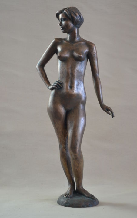 雕塑 标题为“Обнаженная” 由Анатолий Медведев, 原创艺术品, 青铜