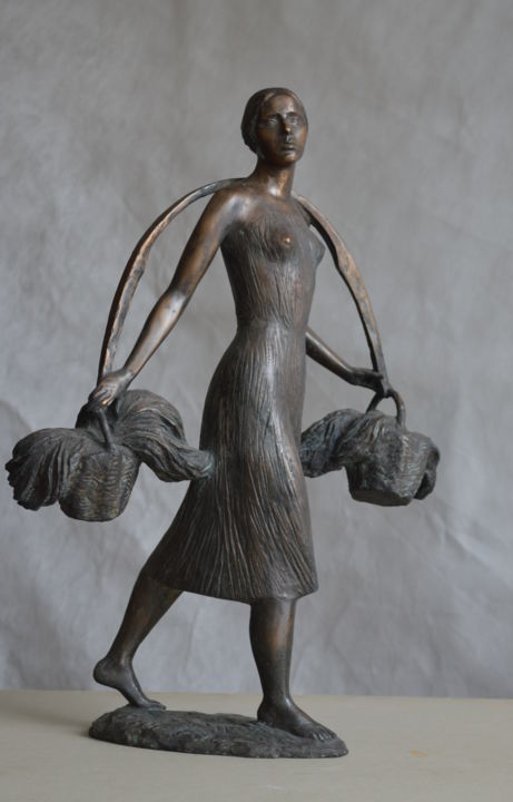 Sculpture titled "Лето" by Anatolii Medvedev, Original Artwork, Bronze