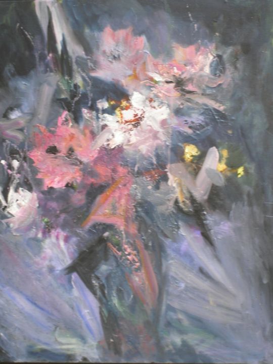 Peinture intitulée "fleurs-abstraites-e…" par Fragal, Œuvre d'art originale
