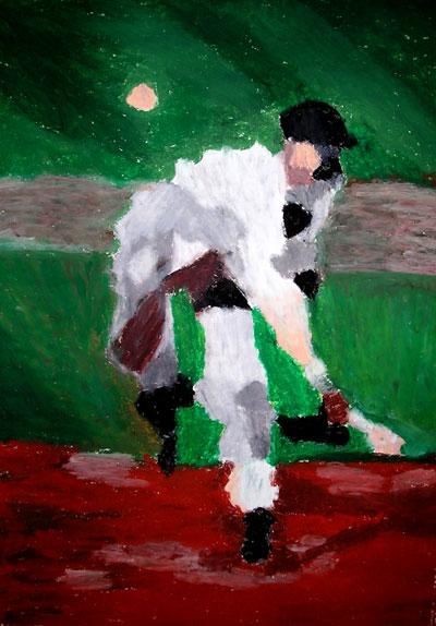 Painting titled "Catcher" by Ulf Ljungberg, Original Artwork