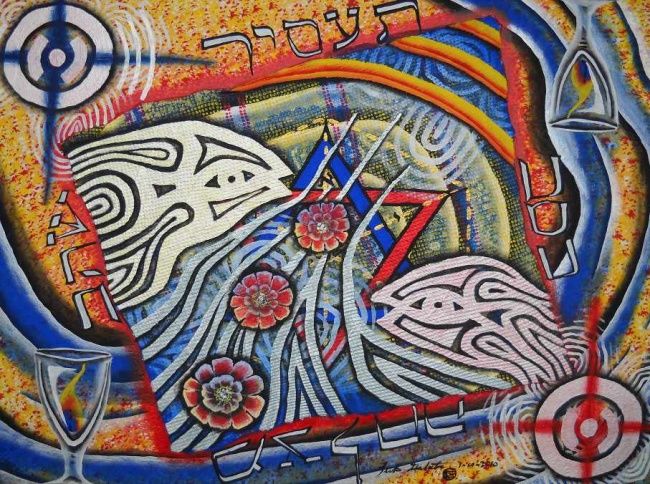 Painting titled ""Mazalcha" (Your Fo…" by Luke Galutia, Original Art, Acrylic