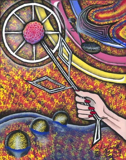 Painting titled ""Lady -Study #1"" by Luke Galutia, Original Art, Acrylic